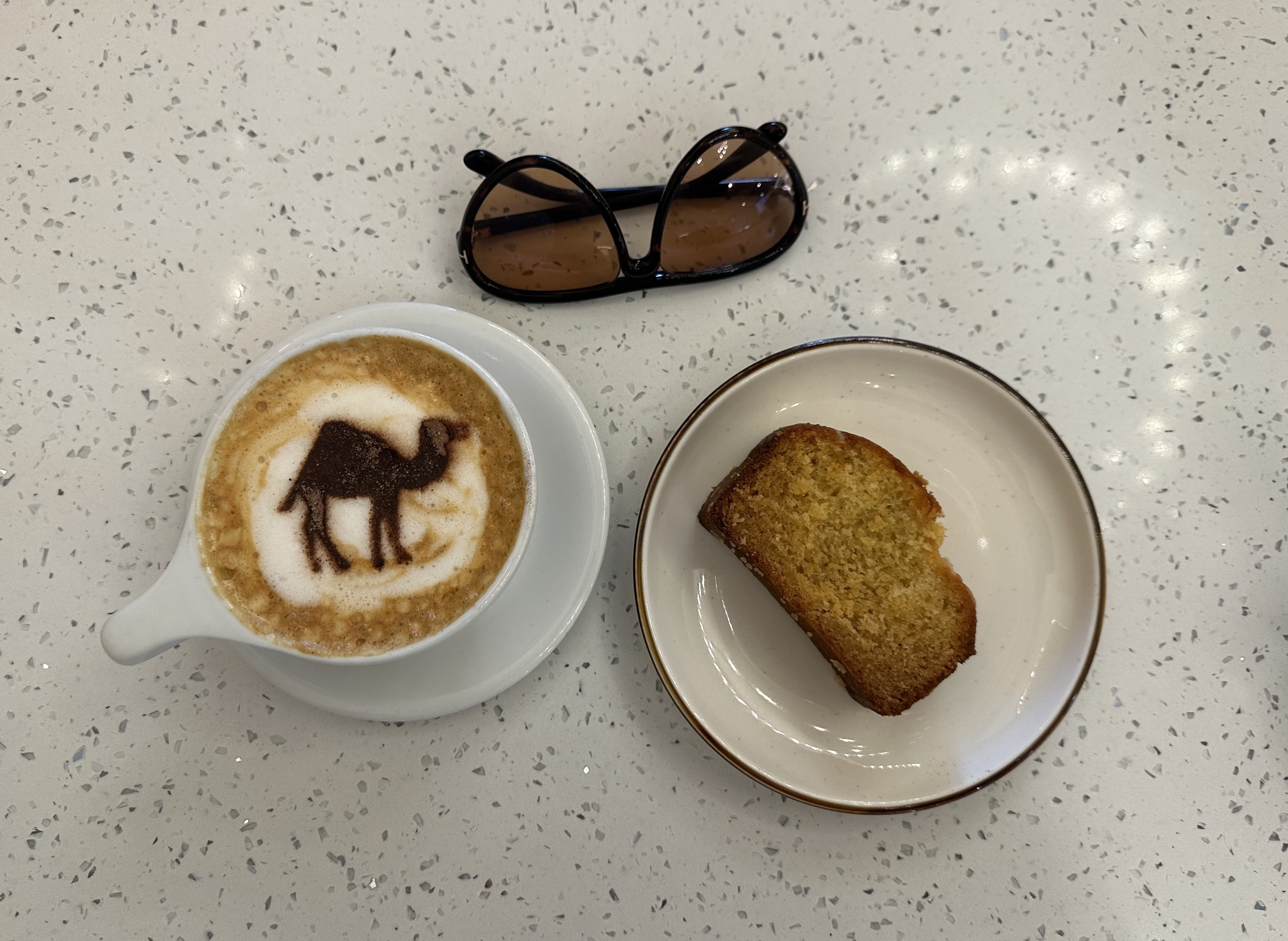 Camel latte art